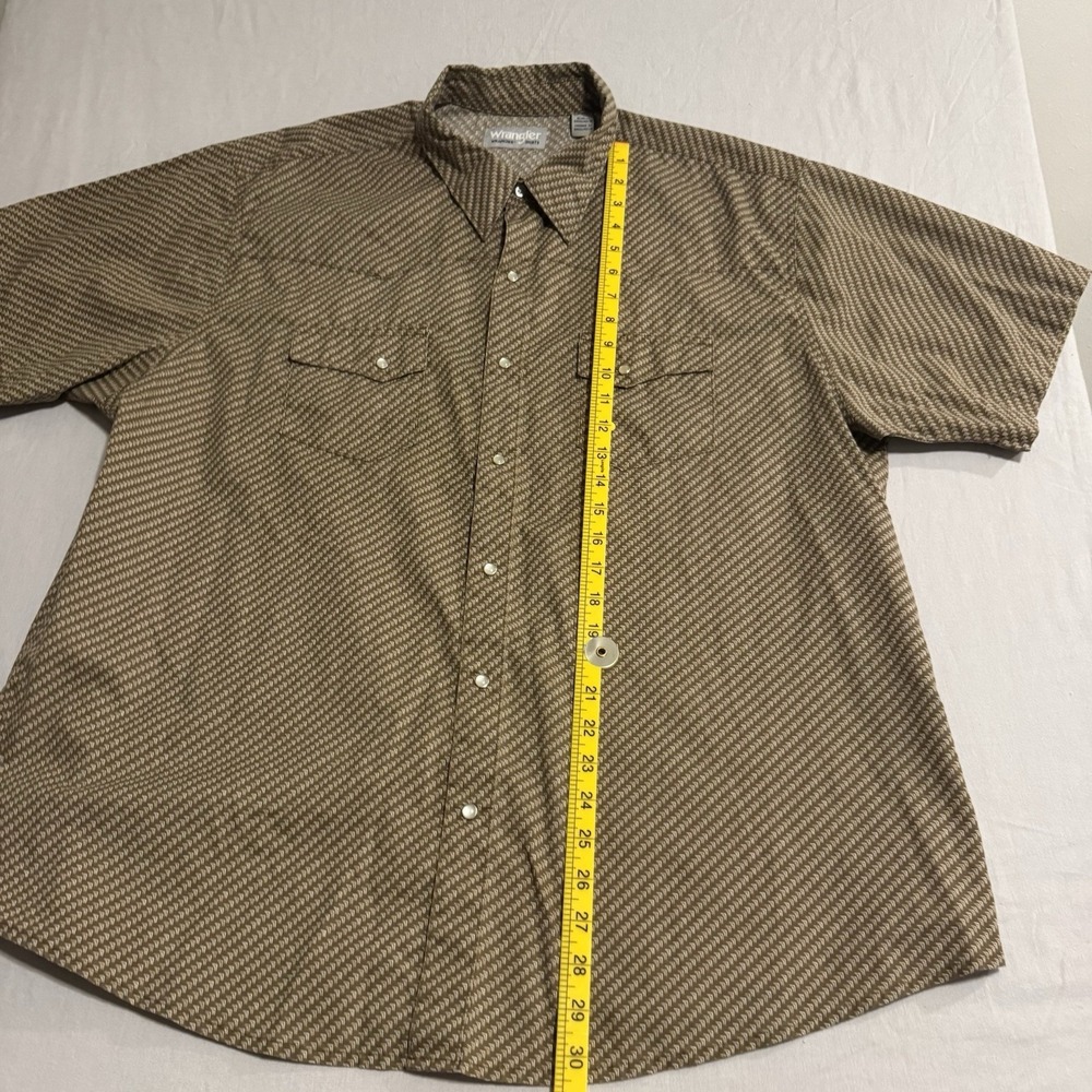 Wrangler Wrancher Men's Pearl Snap Shirt Western Size 2X XXL Rodeo Tagless - Picture 3 of 8